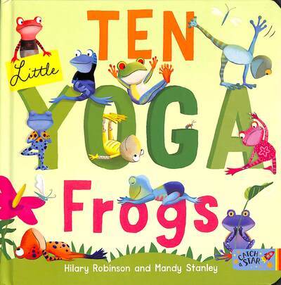 Ten little yoga frogs