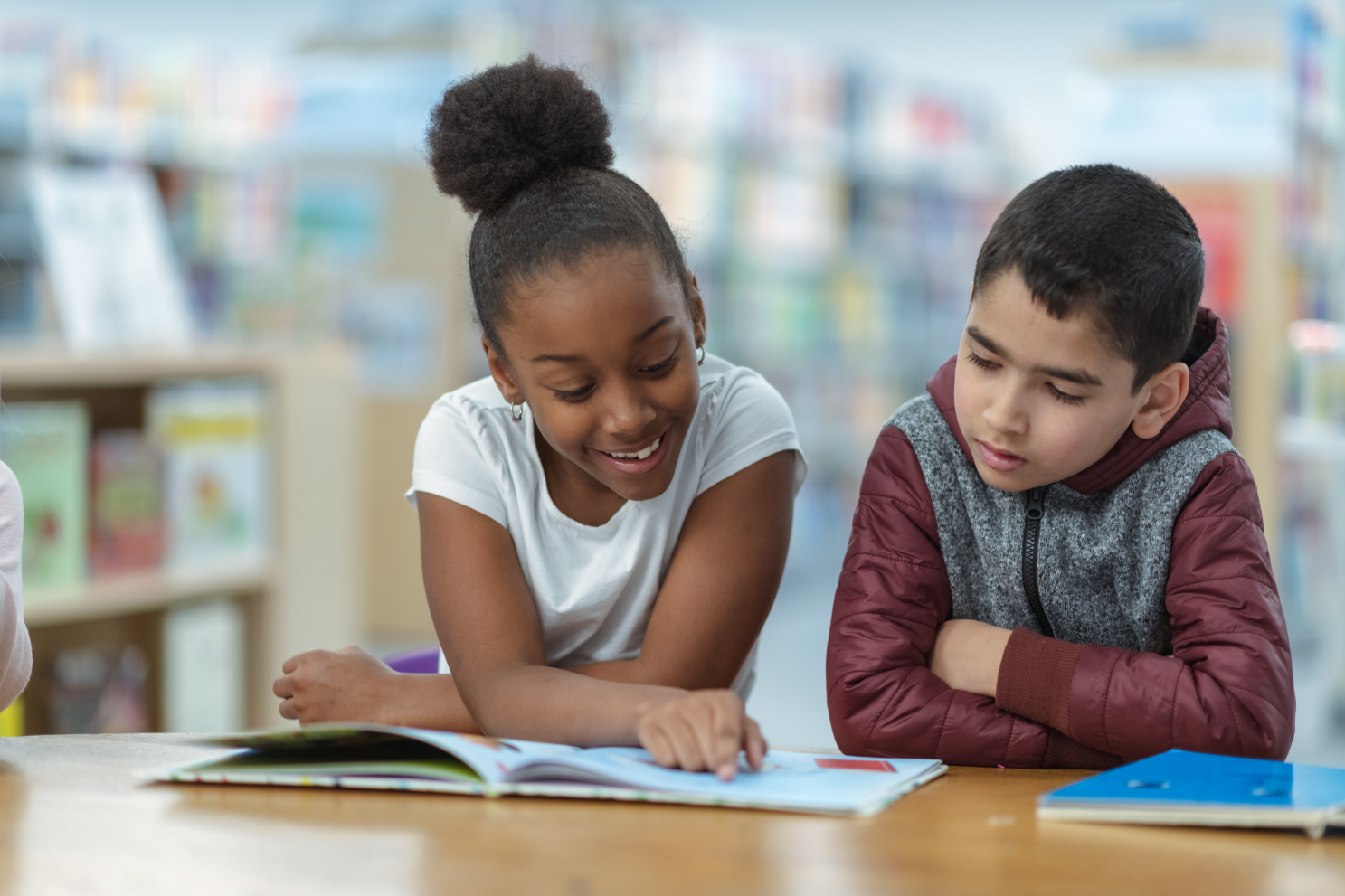 Students undertaking guided reading exercises