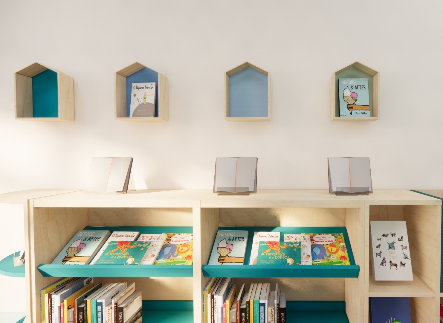 An image of a classroom reading corner 