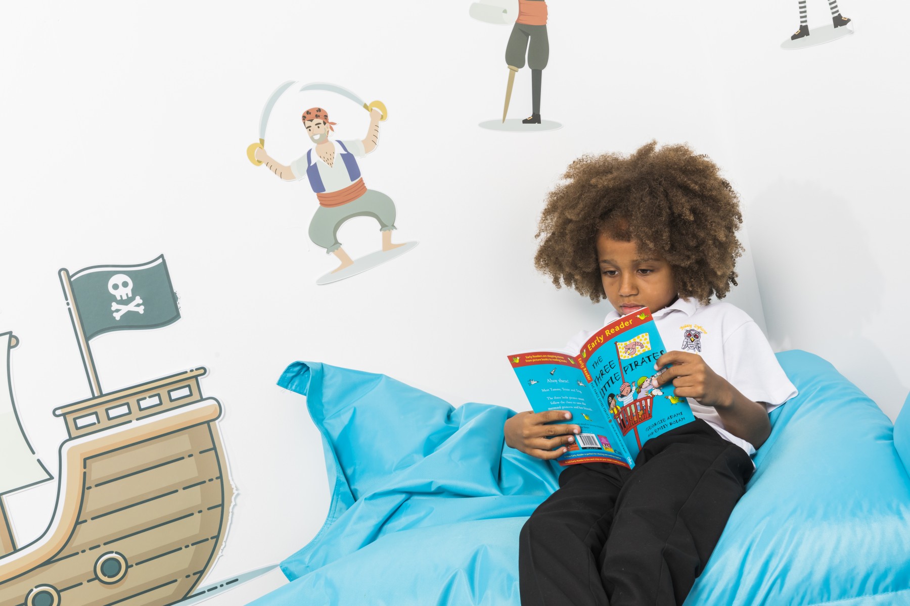 Childrens reading corner to promote reading for pleasure