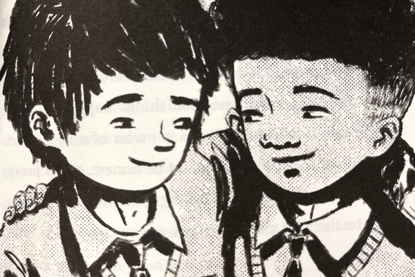 Example illustration from The Wrong Shoes by Tom Percival