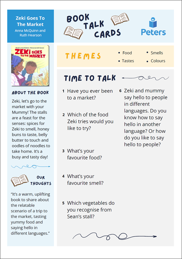 Inclusive Book Awards Baby & Toddler Shortlist Book Talk Cards