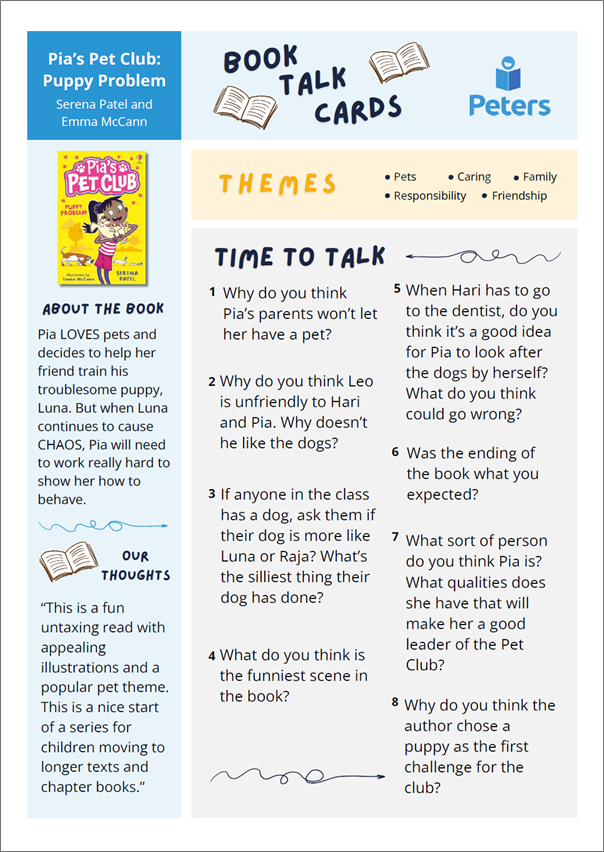 IBC Children's Fiction Book Talk Cards