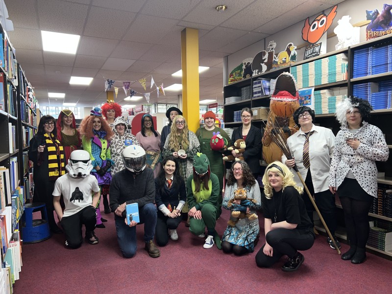 Dressing up as school picture book characters for world book day