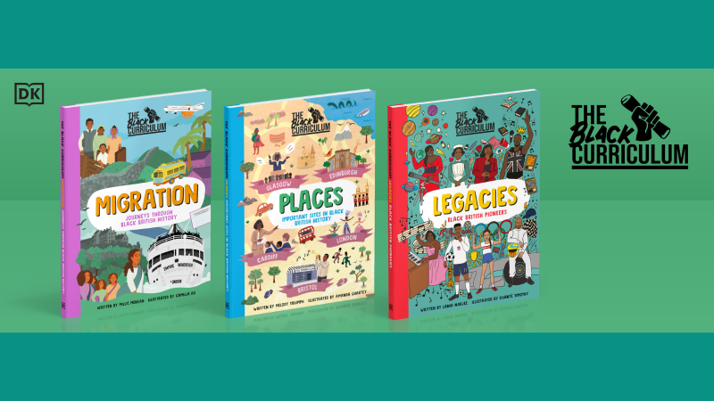 An image of three childrens books about diversity, by The Black Curriculum