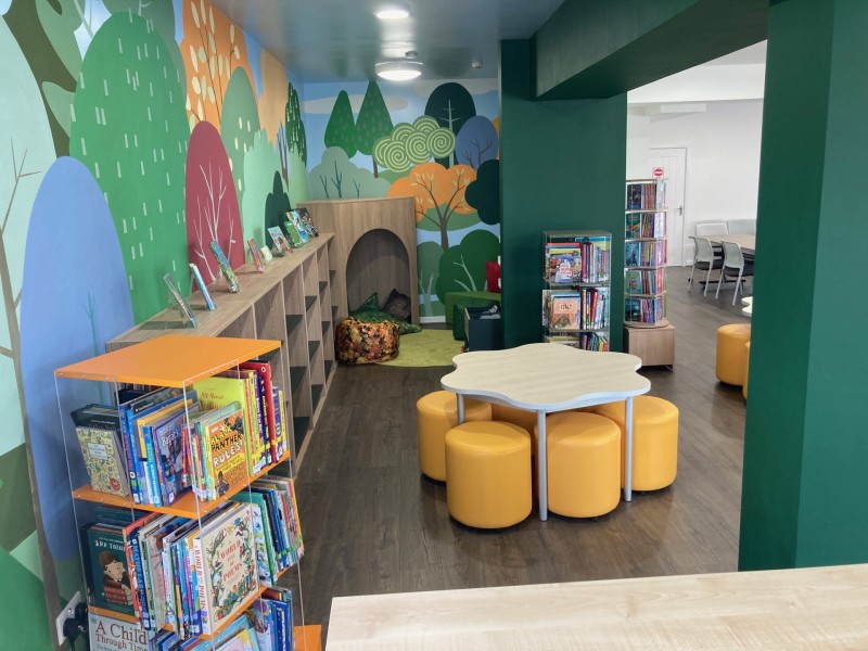 Public library design service installation