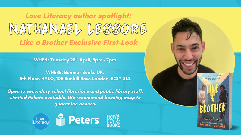 Nathanael Lessore event | Hot Key Books x Peters