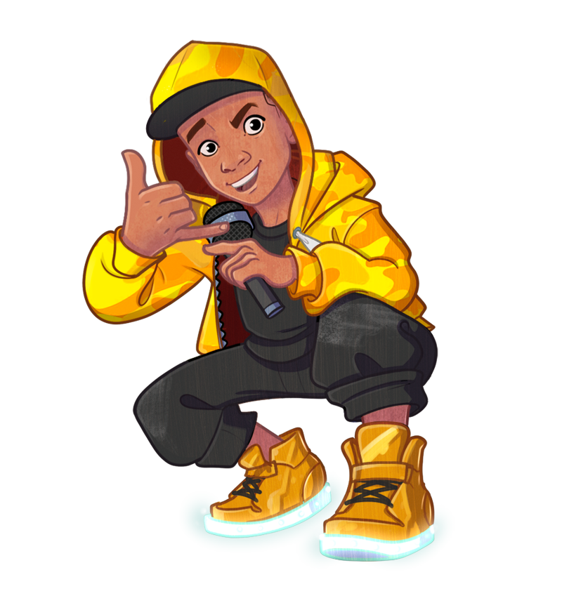 Rap Kid | Illustrator copyright © Alan Brown Rap Kid | Illustrator copyright Alan Brown