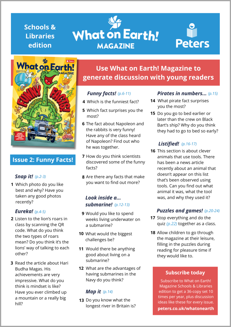 What on Earth! Issue 2 | Children's magazine subscription for schools