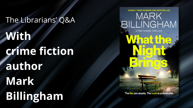 Author Mark Billingham interview for public libraries
