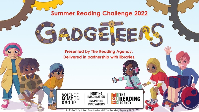 A graphic detailing the beginner reading challenge for the summer holidays 