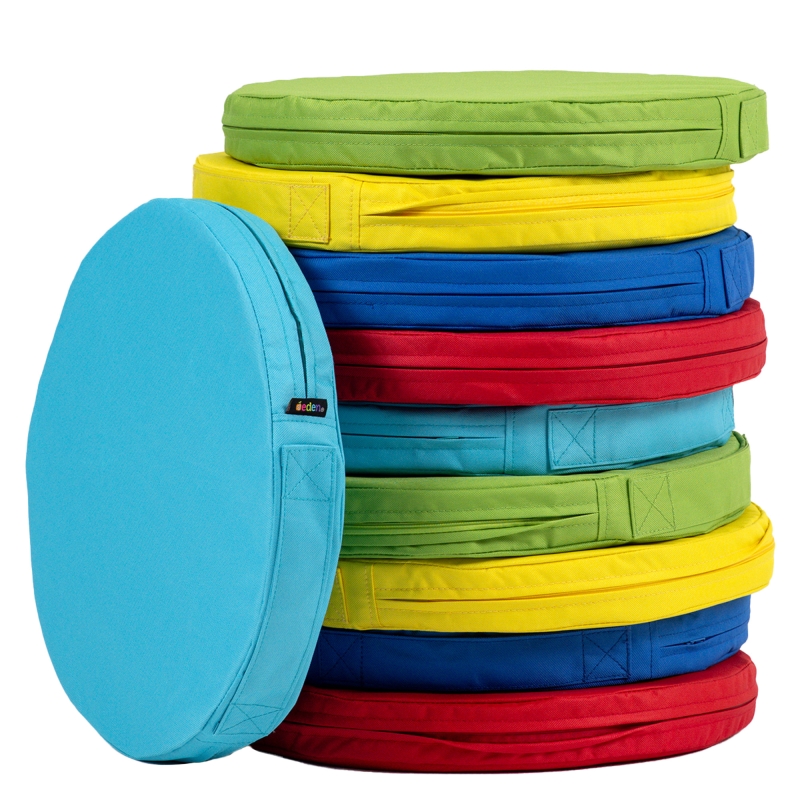 Plain stackable cushions