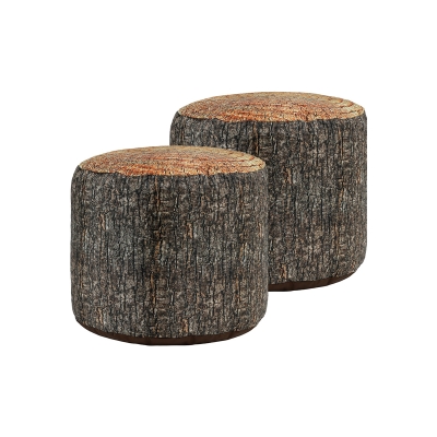 Tree stump stools (pack of 2)